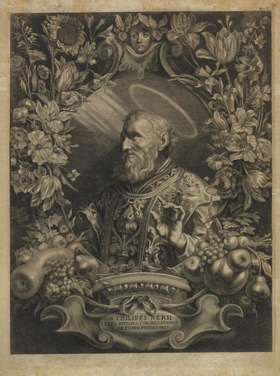 القديس فيليب نيري القديس فيليب نيري ، مؤسس مجمع الصور الحقيقية للخطابة بواسطة كورنيليس جالي الأكبر